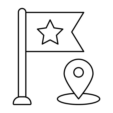 A flat design icon of map 12976537 Vector Art at Vecteezy