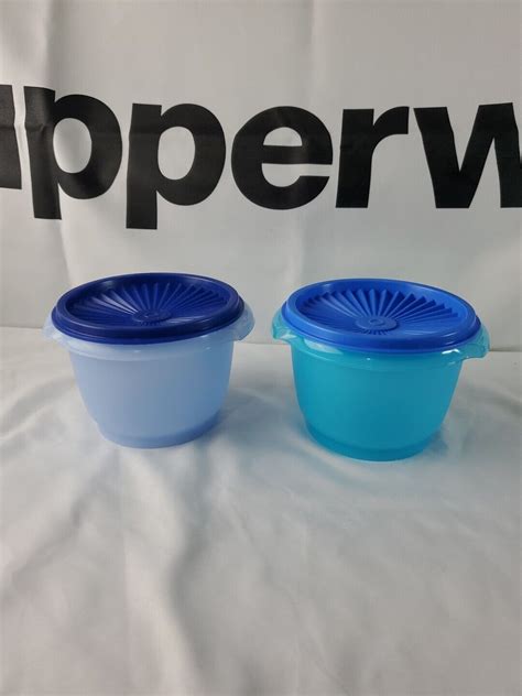 Tupperware Classic Oz Servalier Set Of New Oz Shades Of Blue Ebay