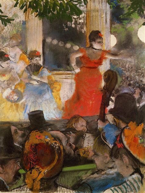 Cafe Concert At Les Ambassadeurs 1876 1877 Painting Edgar Degas Oil