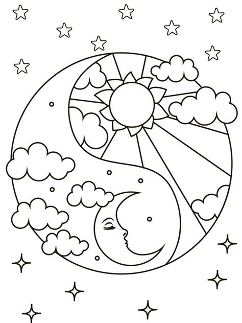 Nighttime Coloring Pages