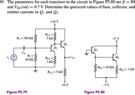 SOLVED The Parameters For Each Transistor In The Circuit In Figure P5