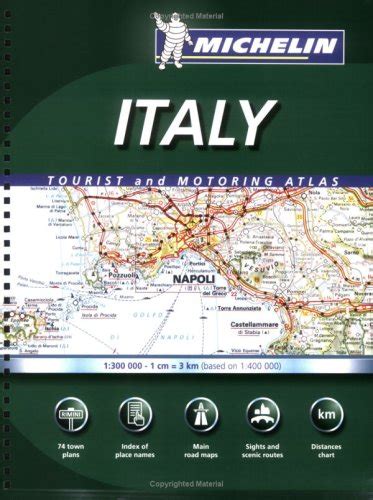 Michelin Italy Tourist And Motoring Spiral Atlas Michelin Tourist And