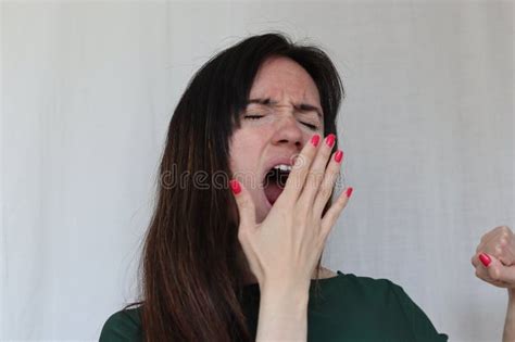 Young Girl Yawning Stock Image Image Of Emotional Open 275653385