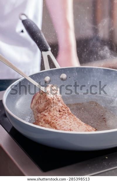 Chef Making Steak Stock Photo 285398513 Shutterstock