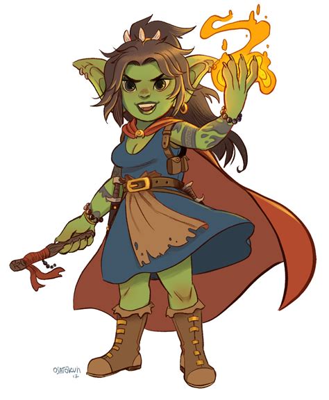 ArtStation Goblin Gals Concepts Xenia A Fantasy Character Art Rpg