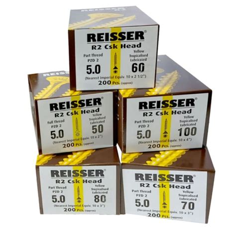 Reisser R2 Special Mixed Screw Pack 5 0mm 1000pk