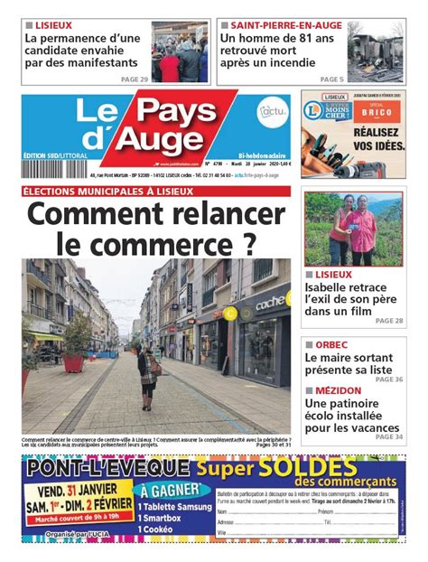 Le Pays d'Auge N°4790 du 28 janvier 2020 à télécharger sur iPad