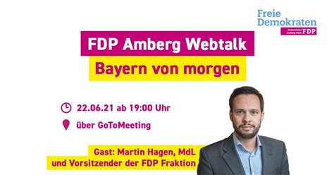 Fdp Amberg Webtalk Bayern Von Morgen Fdp Amberg