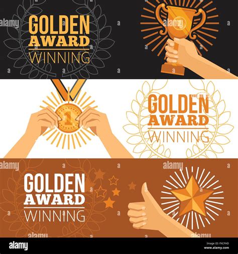 Awards Banners Set Stock Vector Image And Art Alamy