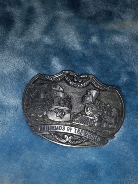 Railroads Of The World Belt Buckle Gem