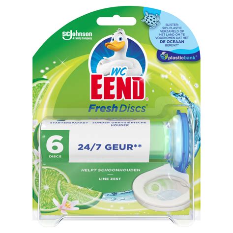 WC Eend Fresh Discs Houder Lime Zest 36 Ml Plein Nl