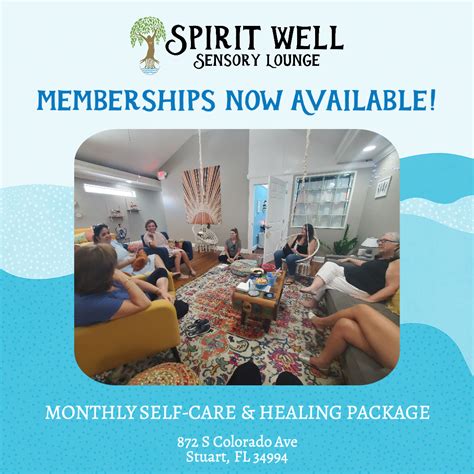 Memberships Spirit Well Sensory Lounge