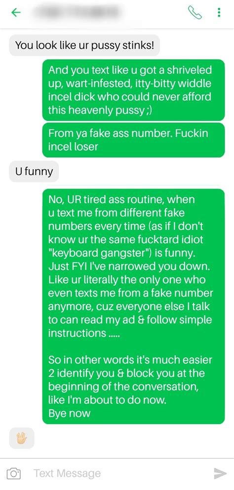 1st Message U Look Like Ur Pussy Stinks R ClientCringe