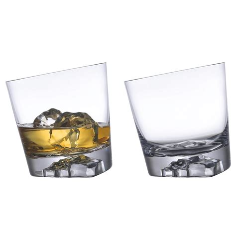 Nude Glass Memento Mori Modern Classic Clear Crystal Whiskey Glass Set Of