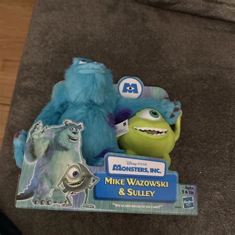 2001 Disney Pixar Monsters Inc Plush Mike Wazowski And Sully New Eur 8