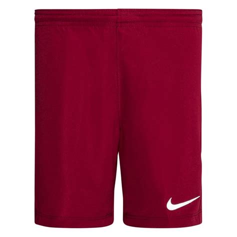 Nike Shorts Dry Park Iii Burgunder Hvit Barn Unisportstore No