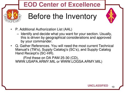 PPT Conducting A Change Of Command Inventory PowerPoint Presentation