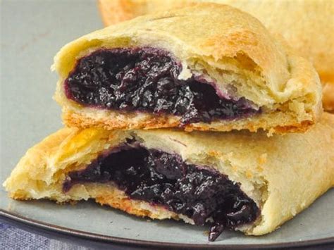 Blueberry Turnovers in easy to prepare, sweet butter pastry.