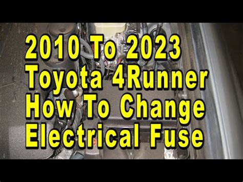 Toyota Runner How To Change Blown Electrical Fuse Th Generation