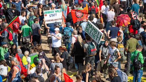 Hambacher Forst Triumph Und Wut Der Kohlegegner 50 000 Bei Anti