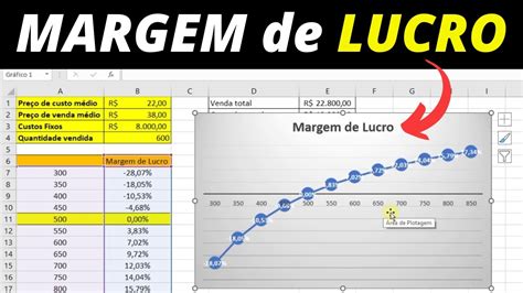 Como Calcular A Margem De Lucro No Excel Do Jeito Certo Passo A Passo