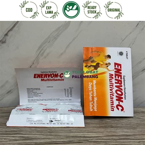 Jual Enervon C Strip Isi Tablet Enervon C Multivitamin Enervonc