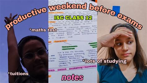 Productive Weekend Study Vlog Weekend Before Exams Th Grade