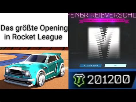 Das größte Opening in Rocket League 58 Drops 200 000 Turnierpunkte