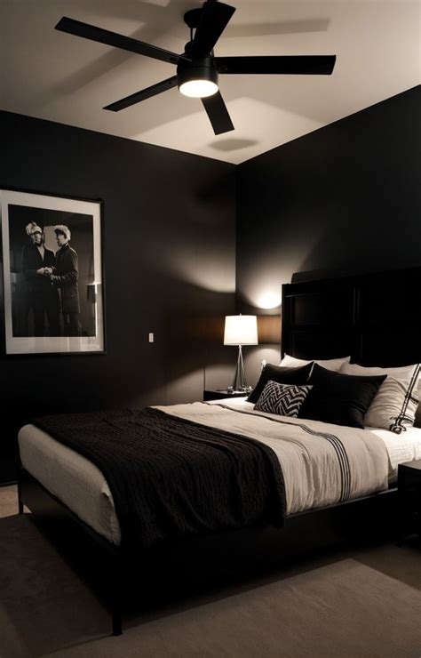 Revamp Your Room With Edgy Emo Aesthetic In Black Bedroom Decor