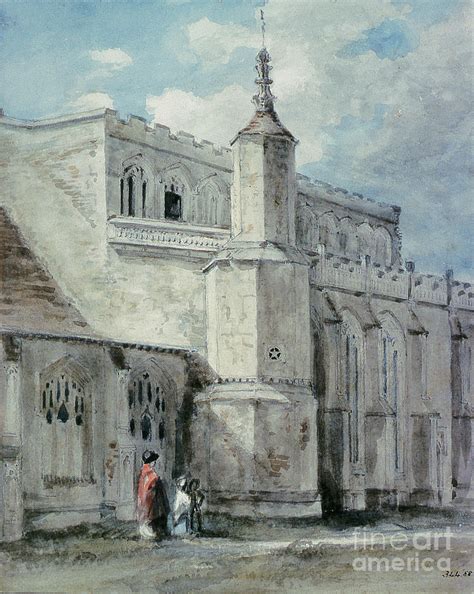 Part Of The Exterior Of East Bergholt Church The North Side C 1801