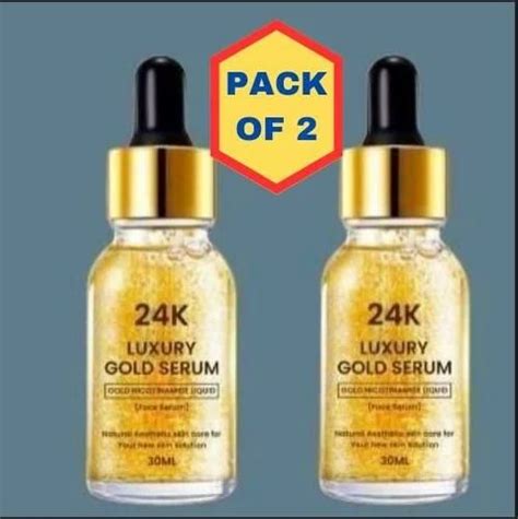 24K Gold Face Serum Improves Dullness Reduces Fine Lines 30 Ml Pack