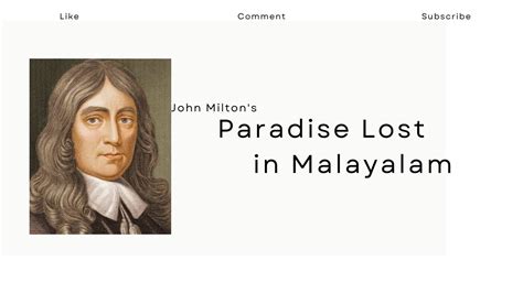 Paradise Lost Book 1 Summary In Malayalam Milton Ugc Net Set Youtube