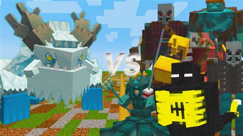 Frostmaw Vs Fanon Mutant Entities Mobs In Minecraft Minecraft Mob