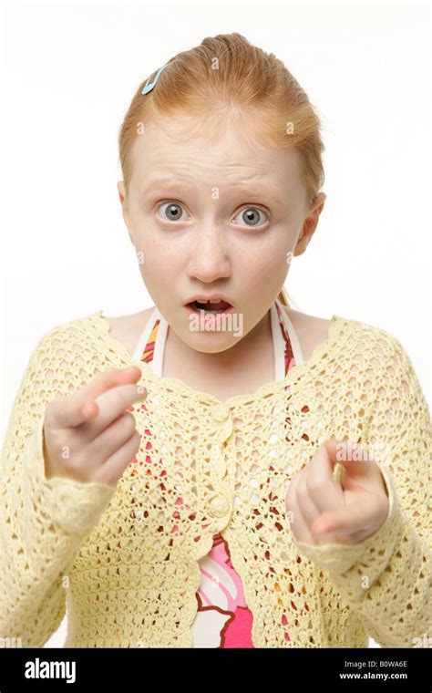 Year Old Girl Surprised Expression Hi Res Stock Photography And