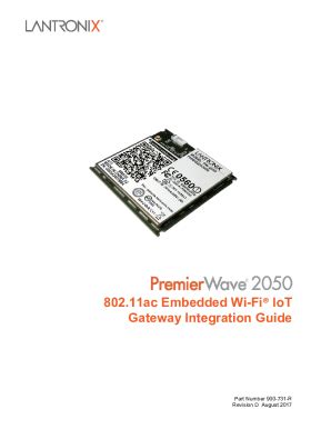 Fillable Online Premierwave Ac Embedded Wi Fi Iot Gateway