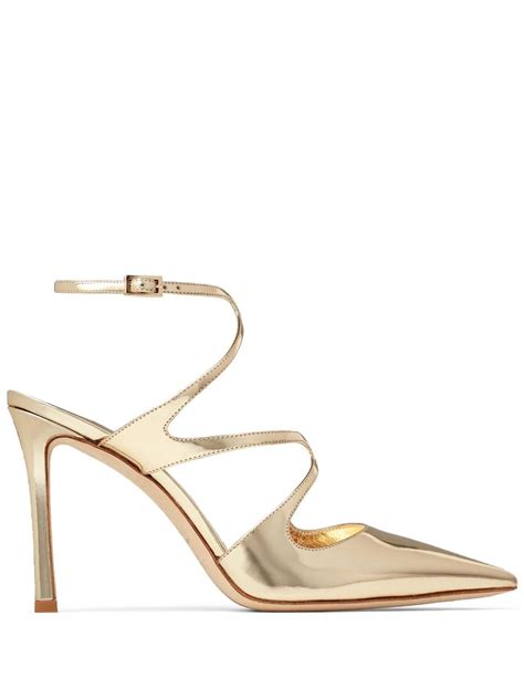 Jimmy Choo Azia 95mm Leather Pumps Farfetch