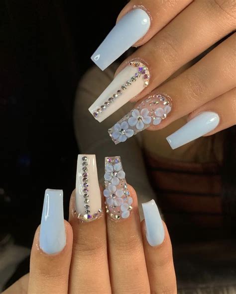 Check Out Simonelovee ️ Aycrlic Nails Prom Nails Bling Nails Hair