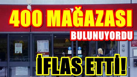 400 mağazaya sahip dev şirket iflas etti Mağazaları kapatılıyor