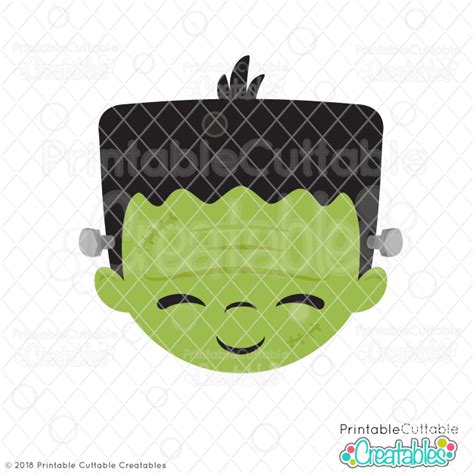 Frankenstein Face Tie SVG PNG Cuttable File Calligraphy Visual Arts