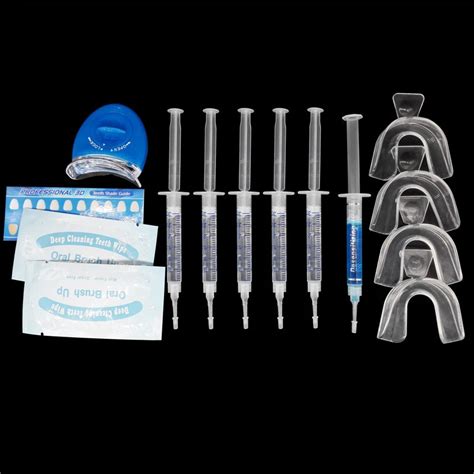 Dental Carbamide Peroxide Bleaching System Oral Gel Teeth Whitening Kit A 44