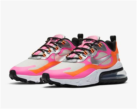 Nike Womens Air Max 270 React Se White Orange Pink Black Ct1834 100 Air Max 270 Sepwear