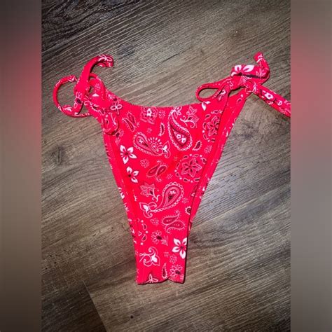 Wild Fable Swim Nwt Target Wild Fable Bandana Print Cheeky String Bikini Bottom Poshmark