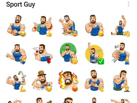 Sport Guy Sticker Pack Telegram Stickers Library