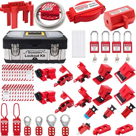 Buy Sosamv Lockout Tagout Kit Premium Quality Safety Padlocks Haps