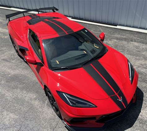 2020 2023 Corvette C8 Full Length Dual Racing Stripes