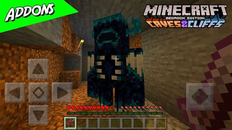 WARDEN ADDON NUEVO MOB EN MINECRAFT PE BEDROCK NUEVO MOB DE NUEVA