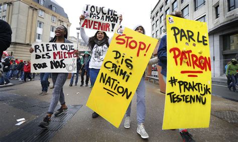 Protests in Belgium