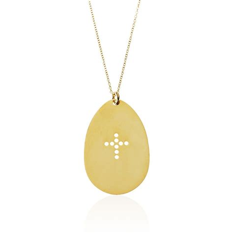 Cross Yellow Pendant - High Street Jewelry