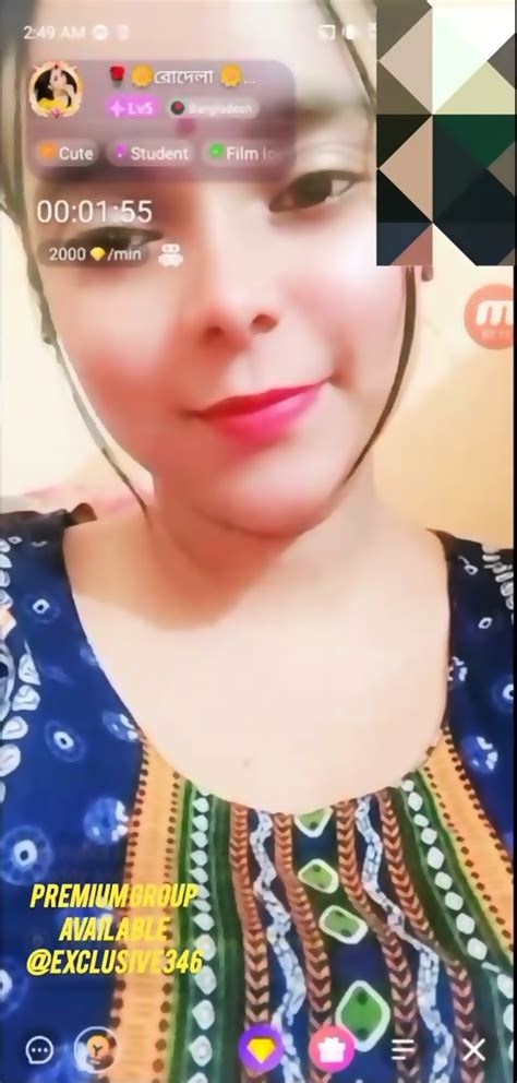 Rodela From Bangladesh Showing Boobs And Hairy Pussy On Chamet Live