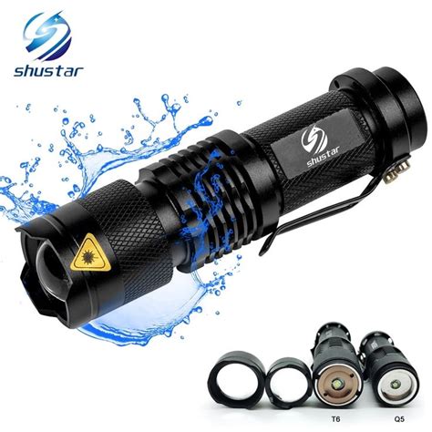 Waterproof Mini Flashlight Adjustable Focus | Flashlight, Mini ...